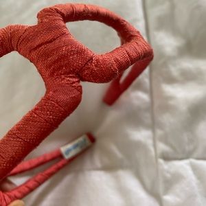 silk coral pink headband